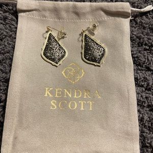 Kendra Scott Gold/Gunmetal earrings